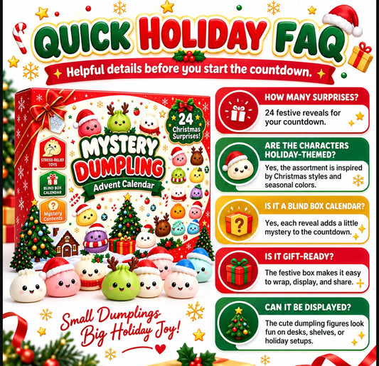 Mystery Dumpling 24 Day Holiday Advent Calendar